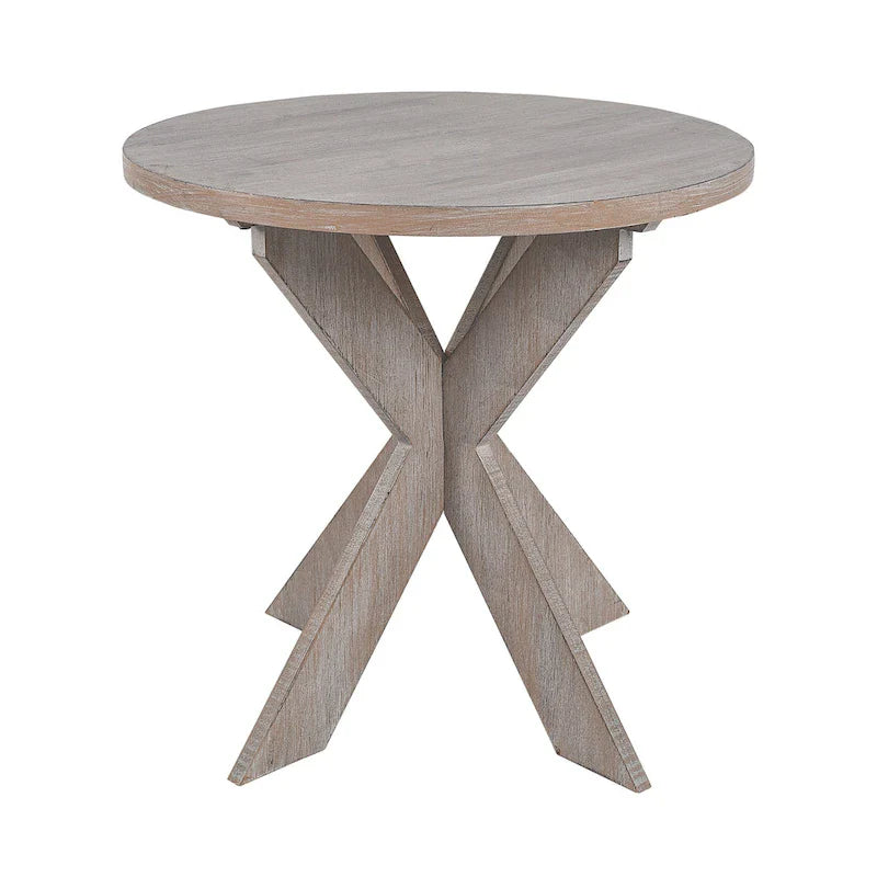 COZAYH Set of 2 Rustic Farmhouse End Tables with Storage Shelf - Vintage Grey French Country Accent Side Tables 16