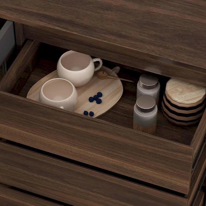 Multi-Functional Sideboard: Wine and Tea Cabinet, Kitchen Cupboard, Buffet Storage 9
