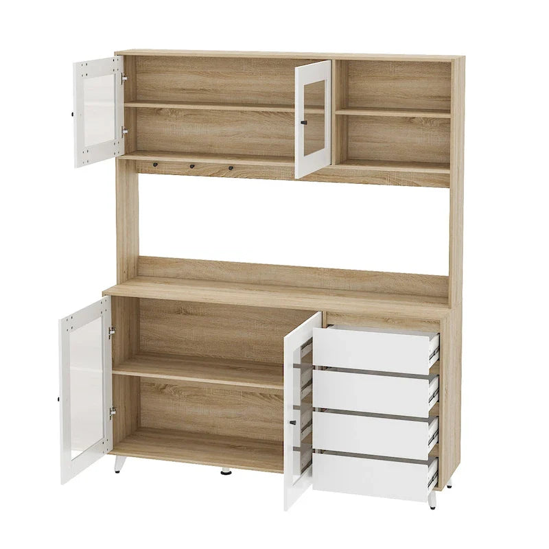 Multi-Functional Sideboard: Wine and Tea Cabinet, Kitchen Cupboard, Buffet Storage 12