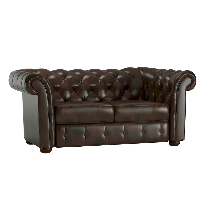 iNSPIRE Q Artisan Knightsbridge Tufted Chesterfield Loveseat 21