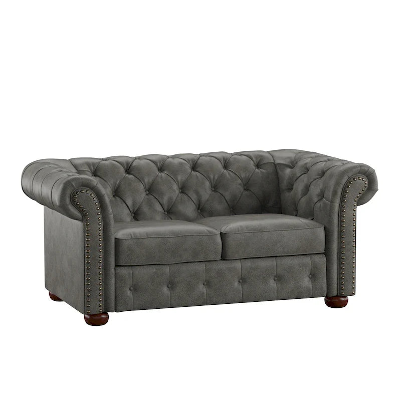 iNSPIRE Q Artisan Knightsbridge Tufted Chesterfield Loveseat 23