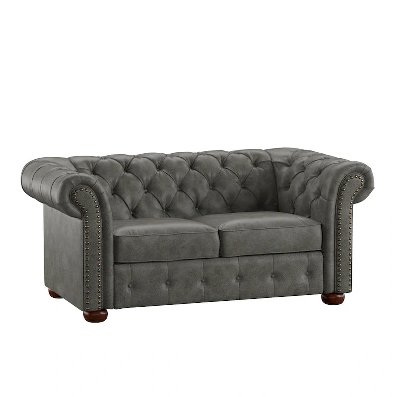 iNSPIRE Q Artisan Knightsbridge Tufted Chesterfield Loveseat 9