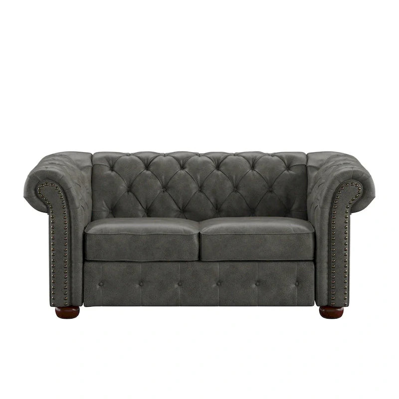 iNSPIRE Q Artisan Knightsbridge Tufted Chesterfield Loveseat 10