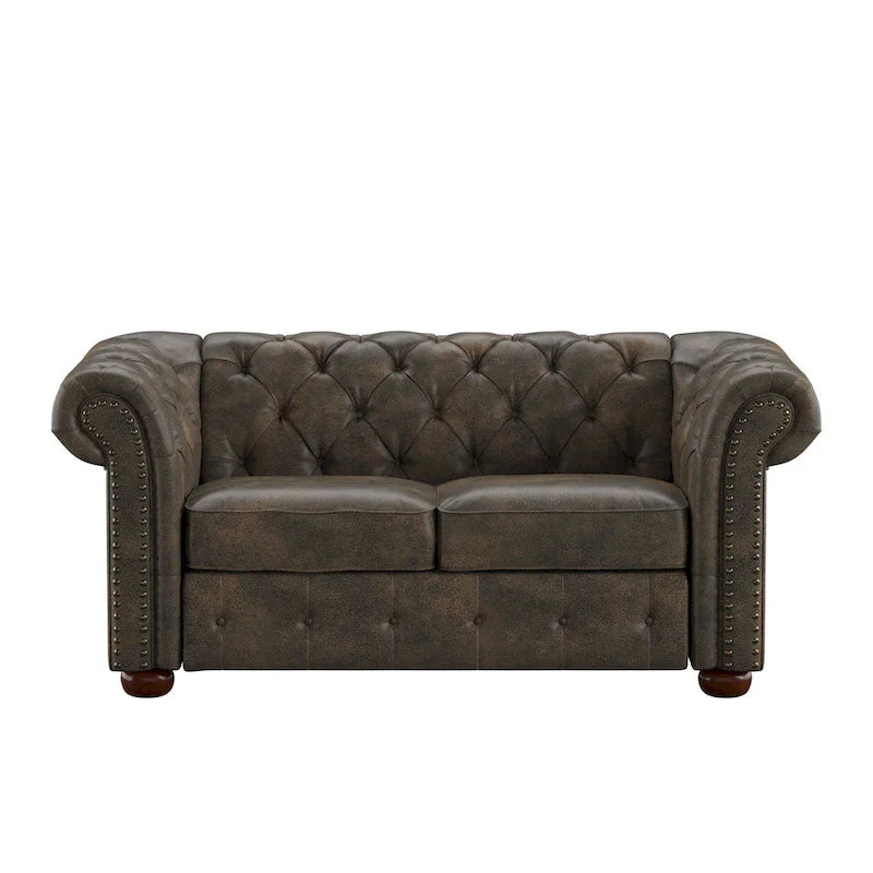 iNSPIRE Q Artisan Knightsbridge Tufted Chesterfield Loveseat 18