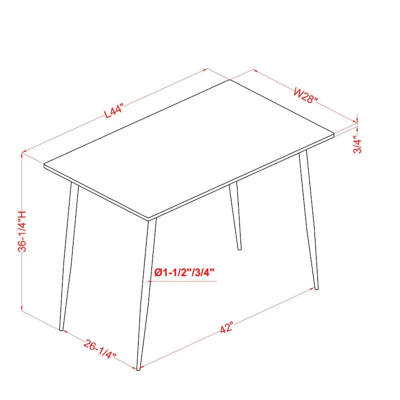 Cairo 5-Piece Counter Height Dining Table Set in Industrial Metal by Furniture of America 9
