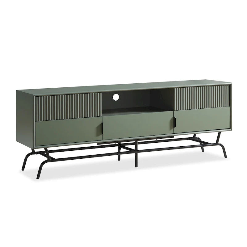 Denhour DH BASIC 60-Inch Modern Media Cabinet TV Stand with 3 Drawers and Cable Management Hole 7