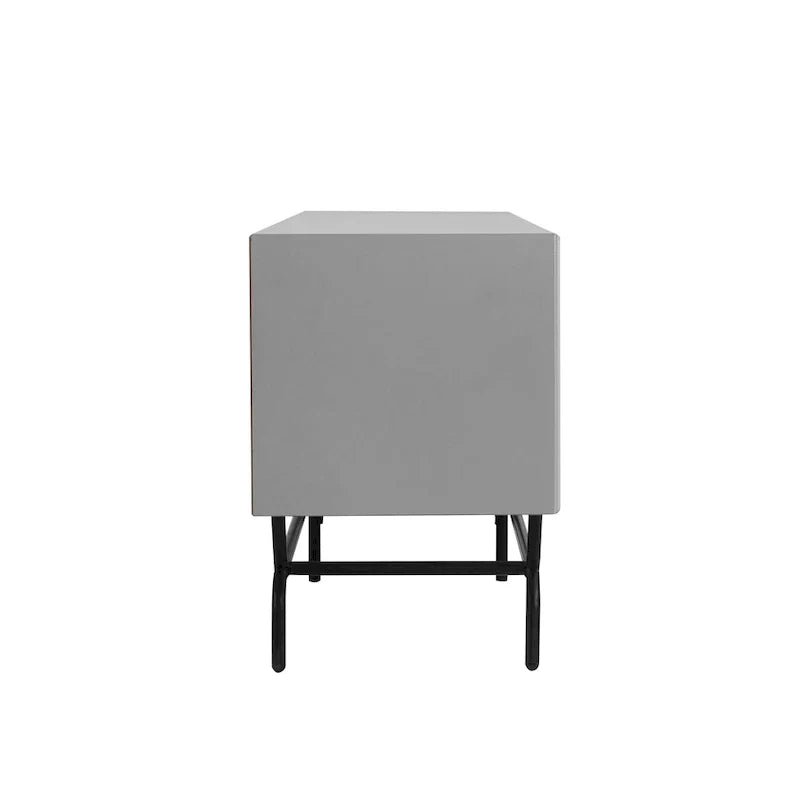 Denhour DH BASIC 60-Inch Modern Media Cabinet TV Stand with 3 Drawers and Cable Management Hole 17