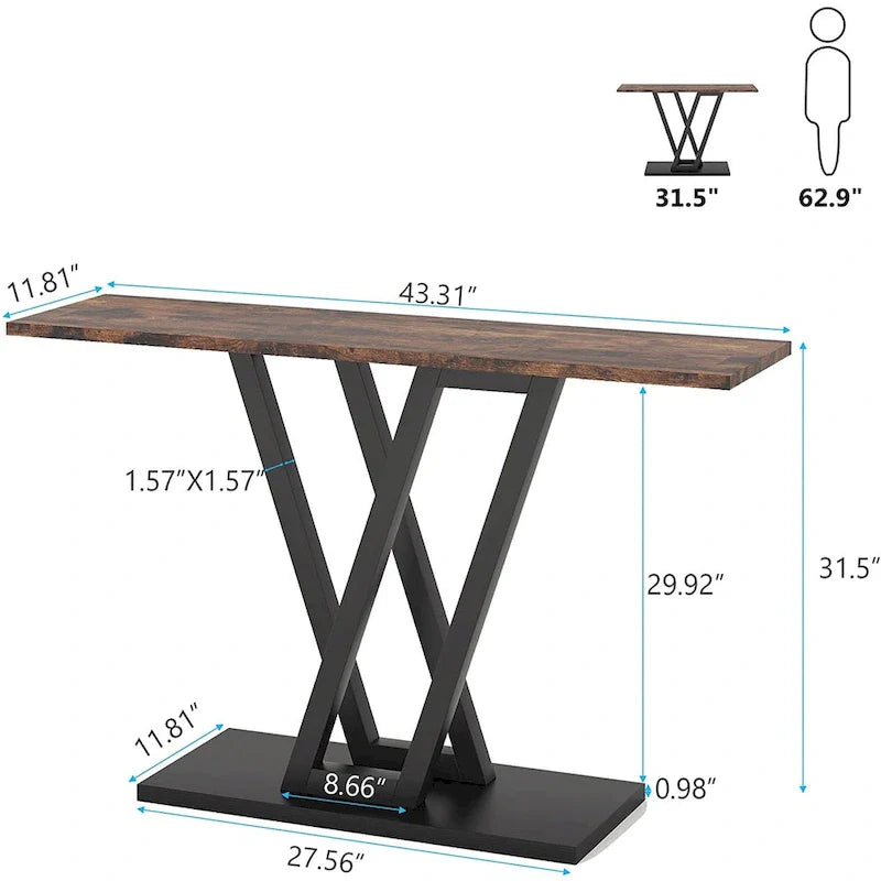 43-Inch Narrow Console Table for Entryway and Living Room 7
