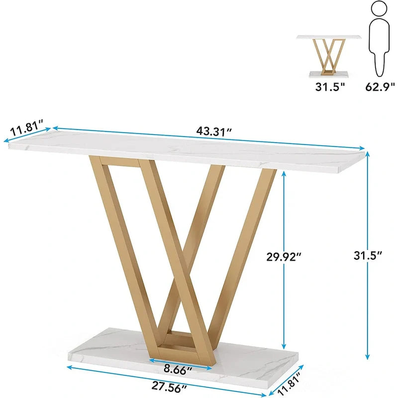 43-Inch Narrow Console Table for Entryway and Living Room 14