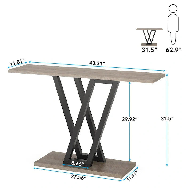 43-Inch Narrow Console Table for Entryway and Living Room 20