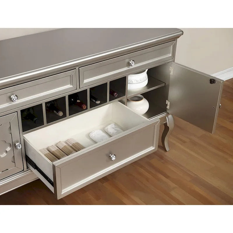 60-Inch Mora Glam Wood Buffet and Sideboard by Furniture of America 7