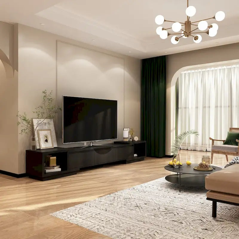Adjustable Modern Media Console TV Stand with Storage 1