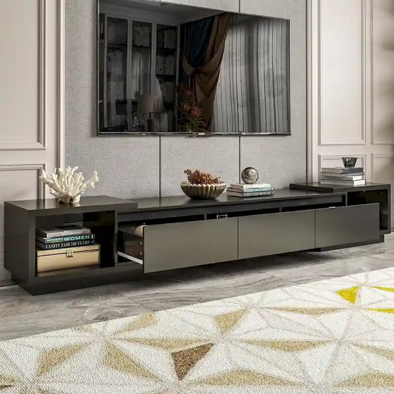Adjustable Modern Media Console TV Stand with Storage 3