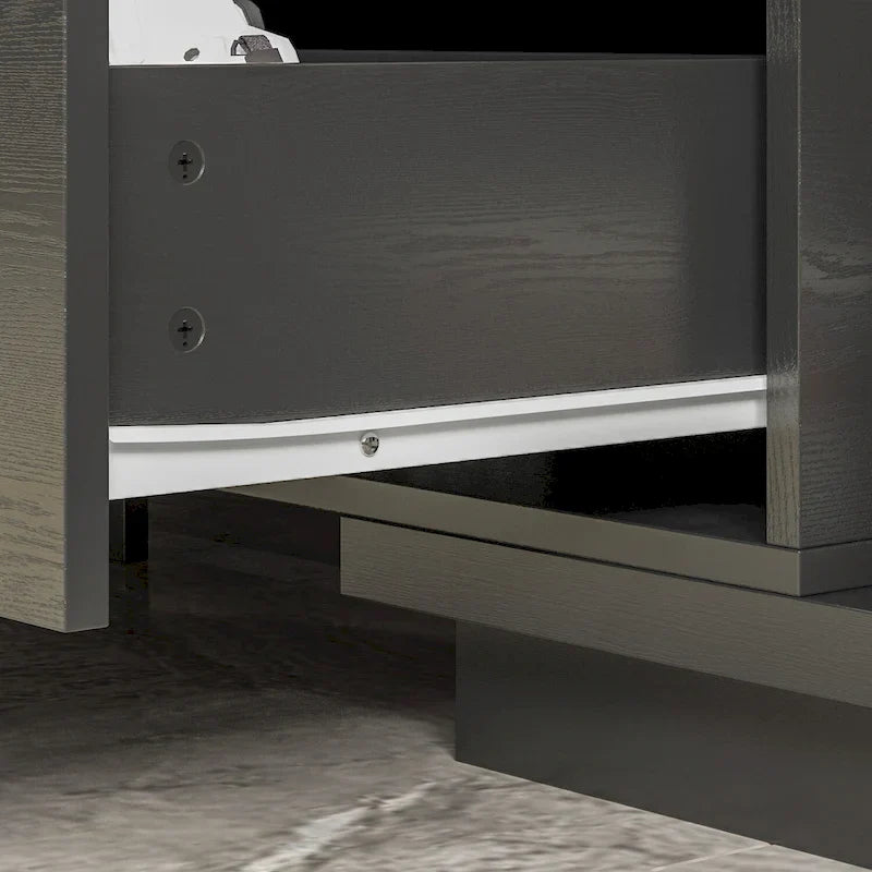 Adjustable Modern Media Console TV Stand with Storage 9