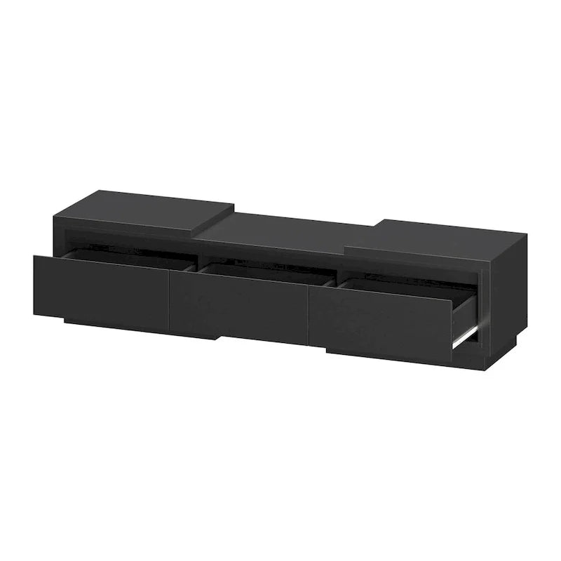 Adjustable Modern Media Console TV Stand with Storage 13
