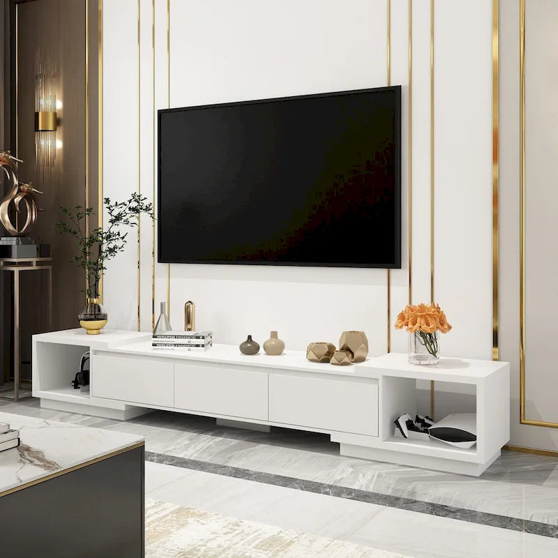 Adjustable Modern Media Console TV Stand with Storage 18