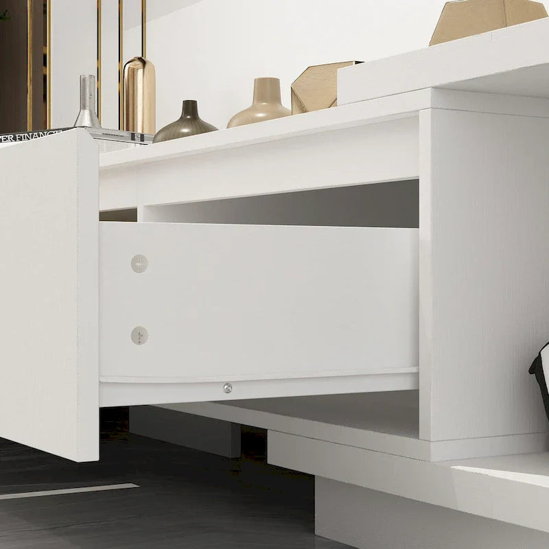 Adjustable Modern Media Console TV Stand with Storage 28