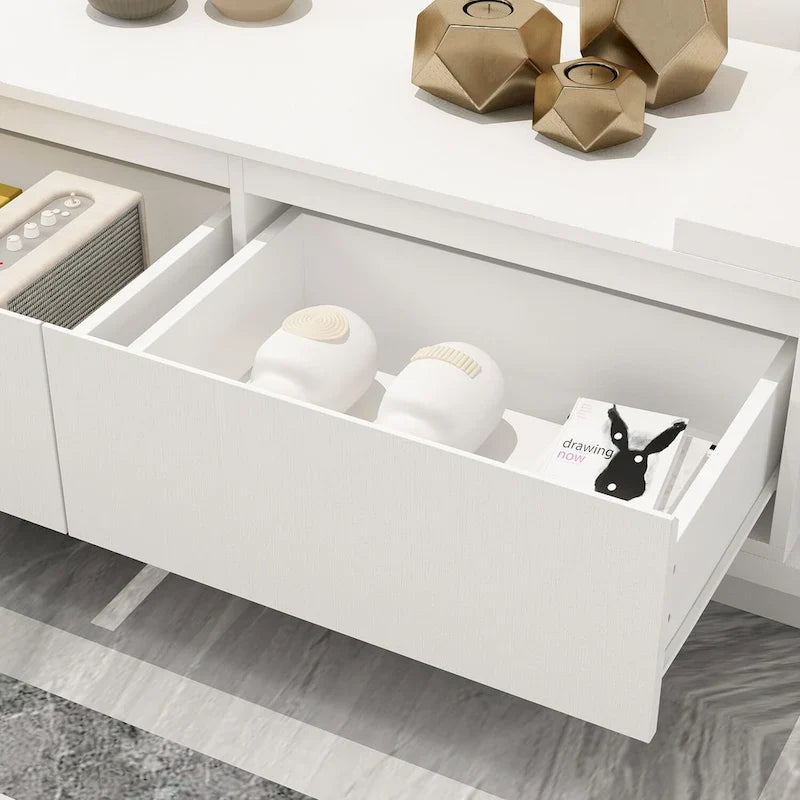 Adjustable Modern Media Console TV Stand with Storage 29