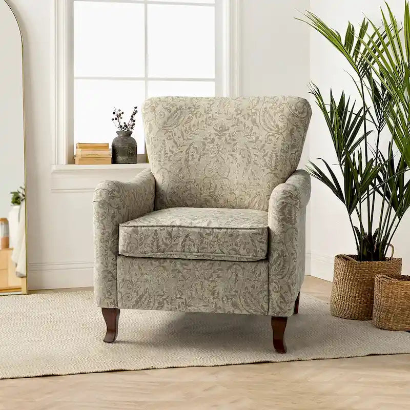 HULALA HOME Samouel Contemporary Floral Wingback Armchair 37
