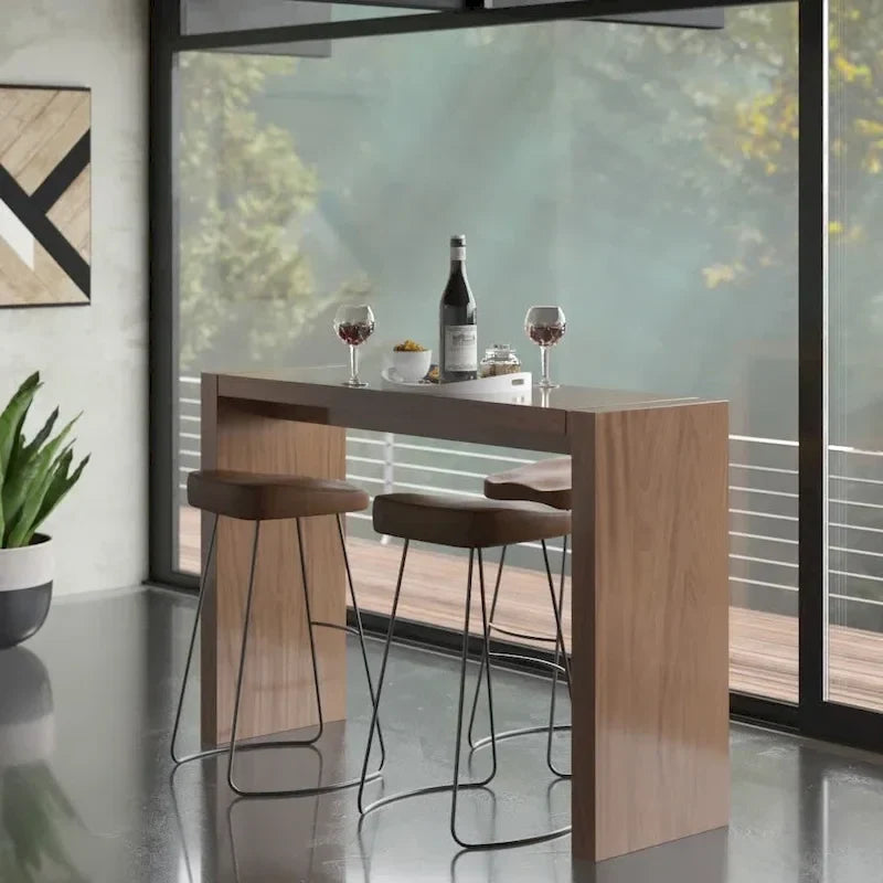 Lacquered MDF Wooden Bar Table for Dining Room 3
