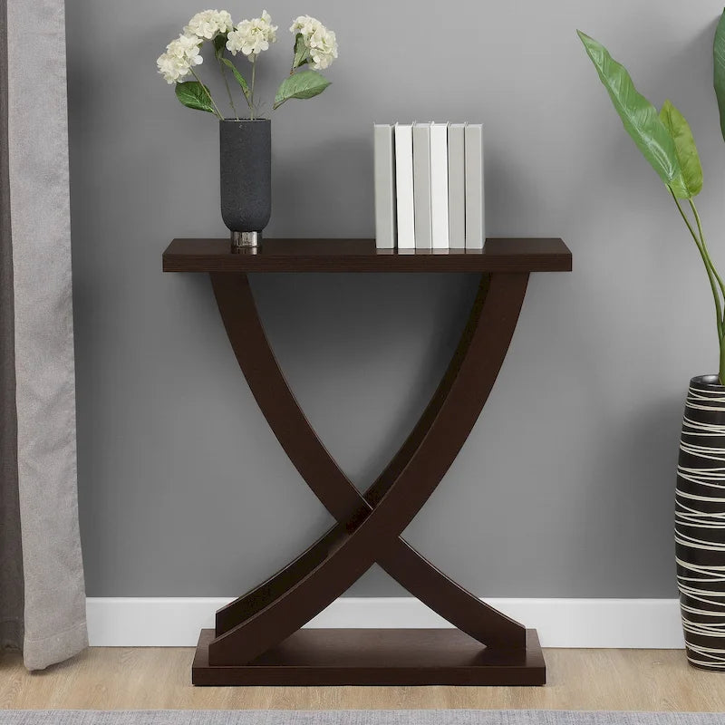 Newport Criss-Cross Console Table by Convenience Concepts 13