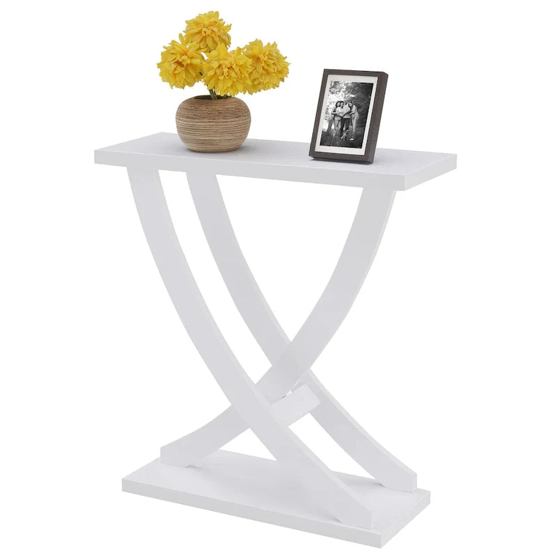 Newport Criss-Cross Console Table by Convenience Concepts 6