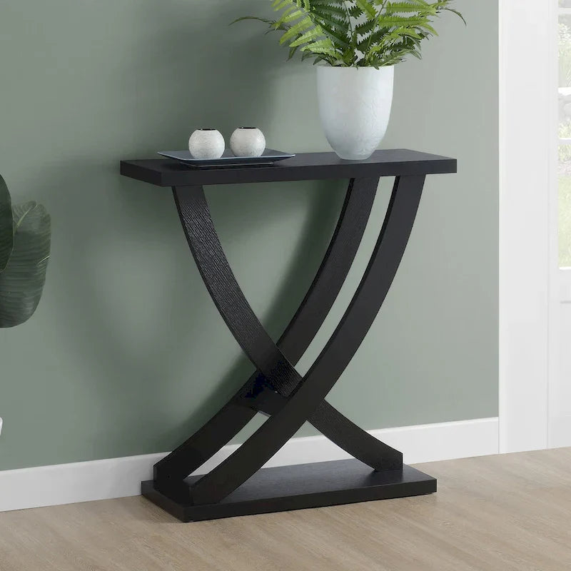 Newport Criss-Cross Console Table by Convenience Concepts 9