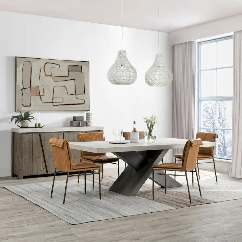 Classic Home Durant 84-Inch Dining Table - Dimensions: 84W x 43D x 30H 1