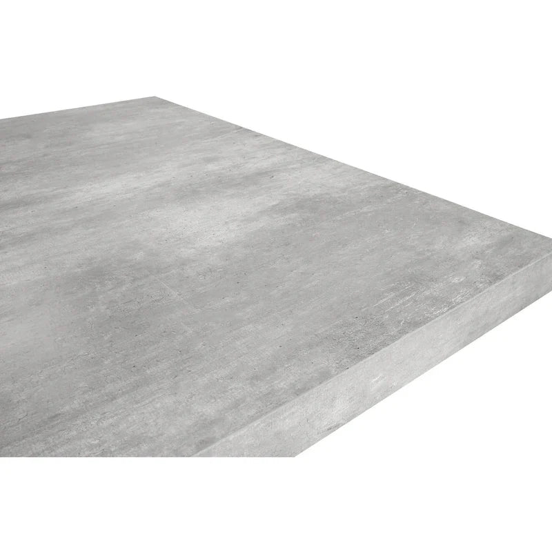Modern Dining Table with Concrete Top and X Shape Base 13