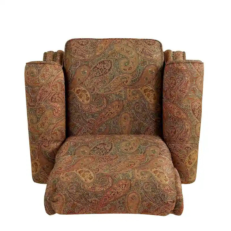Push Back Recliner Chair with Padded Cushion and Solid Wood Legs 10