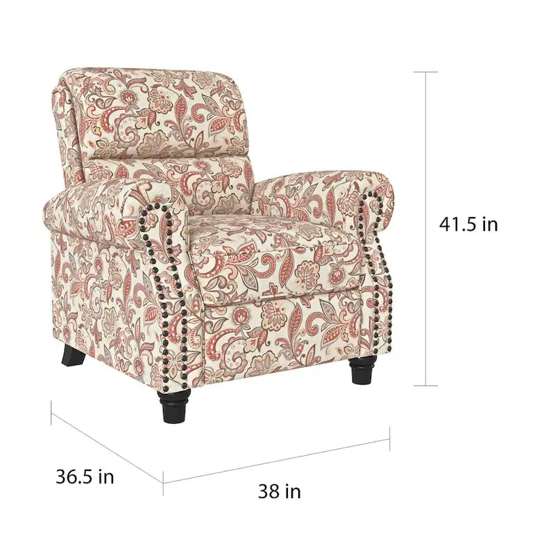 Copper Grove Jessie Paisley Push-Back Recliner Chair 19