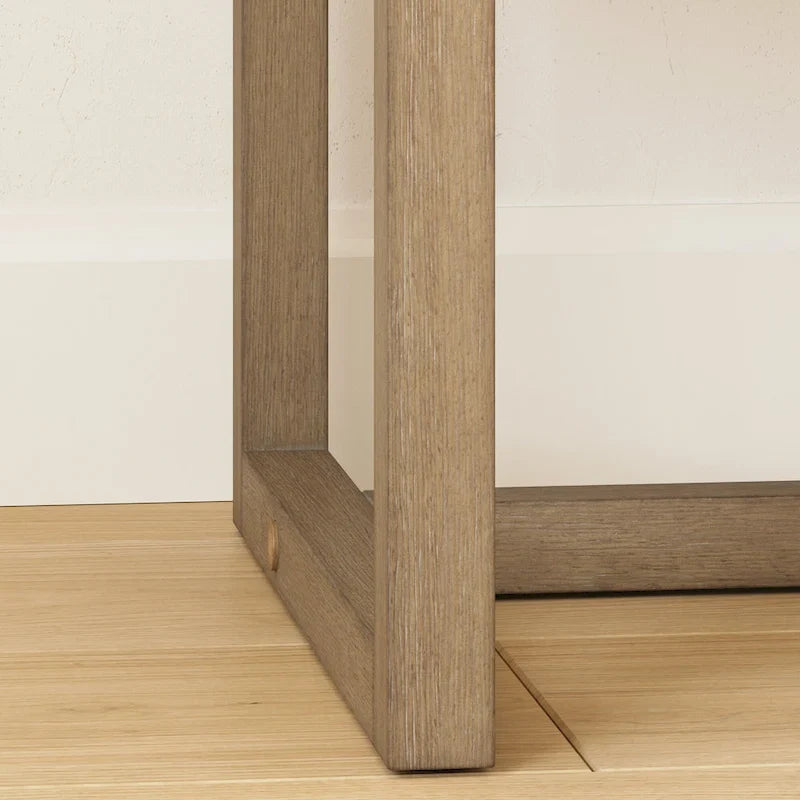 Nathan James Luke Wooden End Table with Storage Drawer and Open Cubby 4