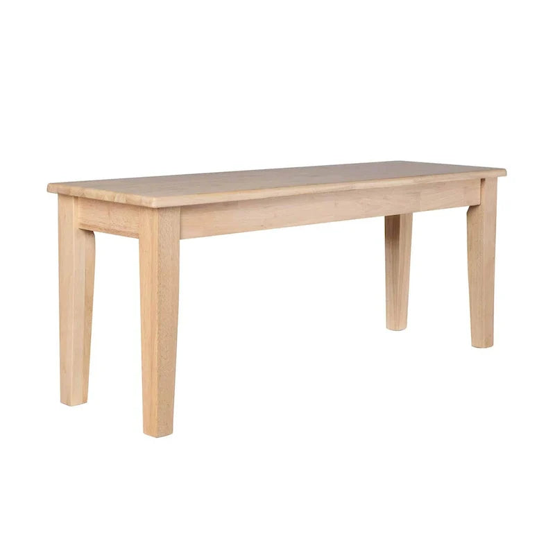 Solid Wood Dining Bench in Shaker Style 5