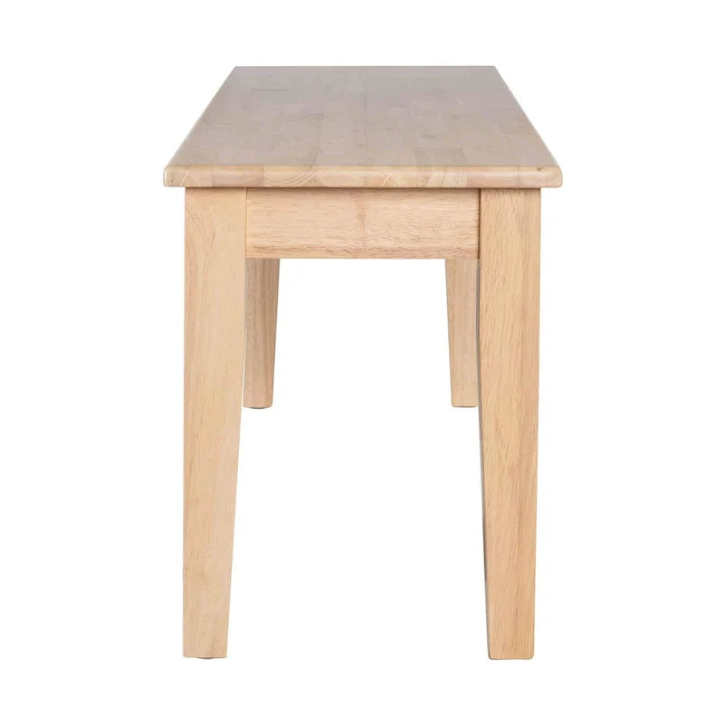 Solid Wood Dining Bench in Shaker Style 7