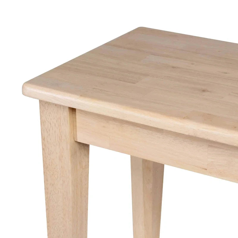 Solid Wood Dining Bench in Shaker Style 8