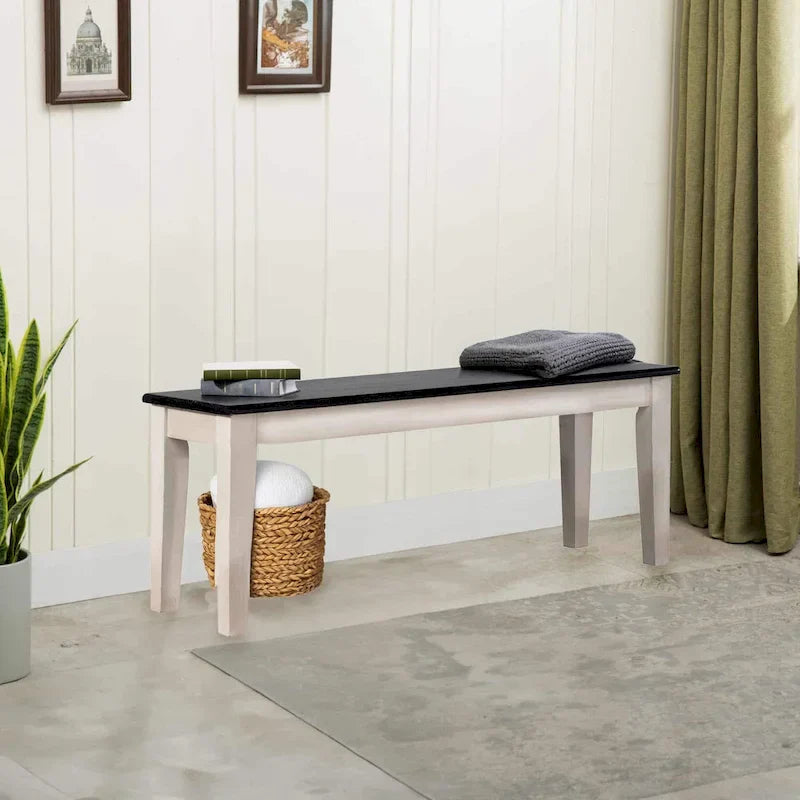Solid Wood Dining Bench in Shaker Style 32