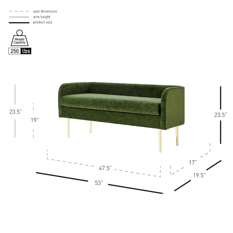 Velvet Bench by Marsha 18