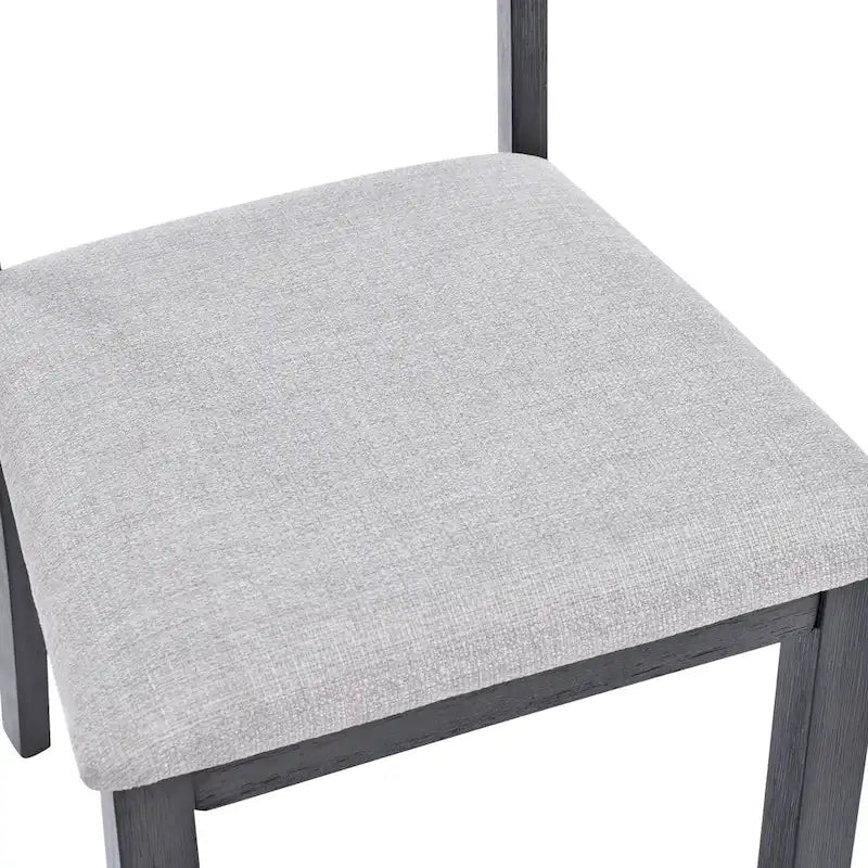 Set of 4 Slat Back Wooden Dining Chairs 7