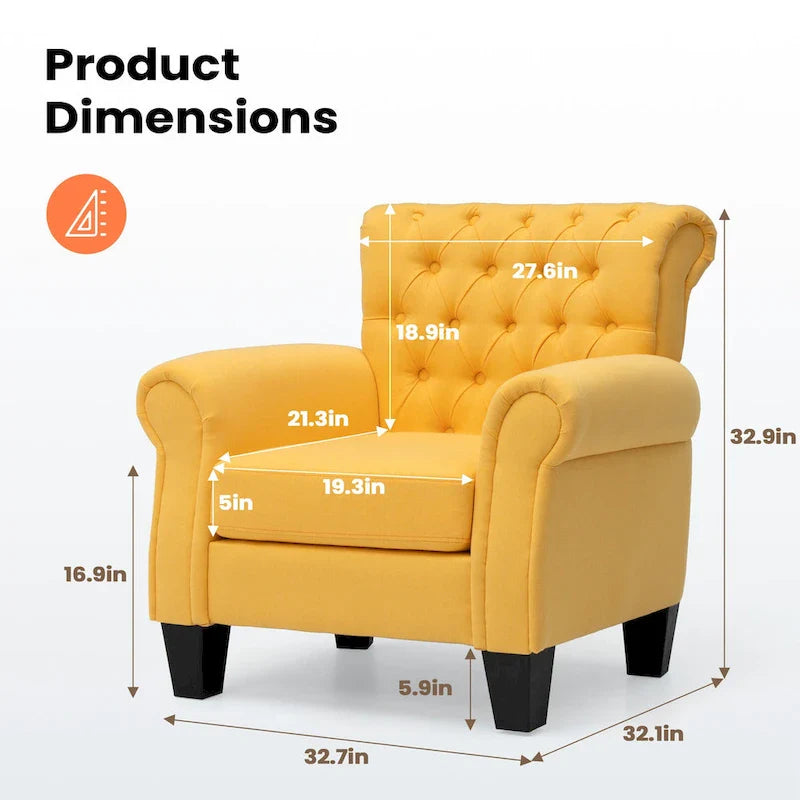 Pellebant Contemporary Club Armchair - Stylish Accent Chair for Living Room