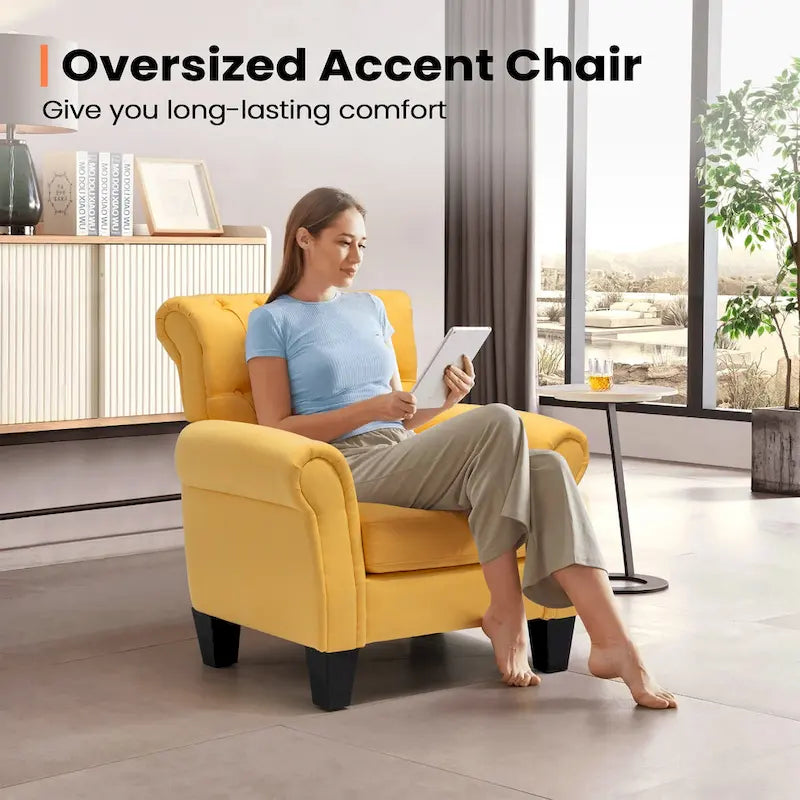 Pellebant Contemporary Club Armchair - Stylish Accent Chair for Living Room 3