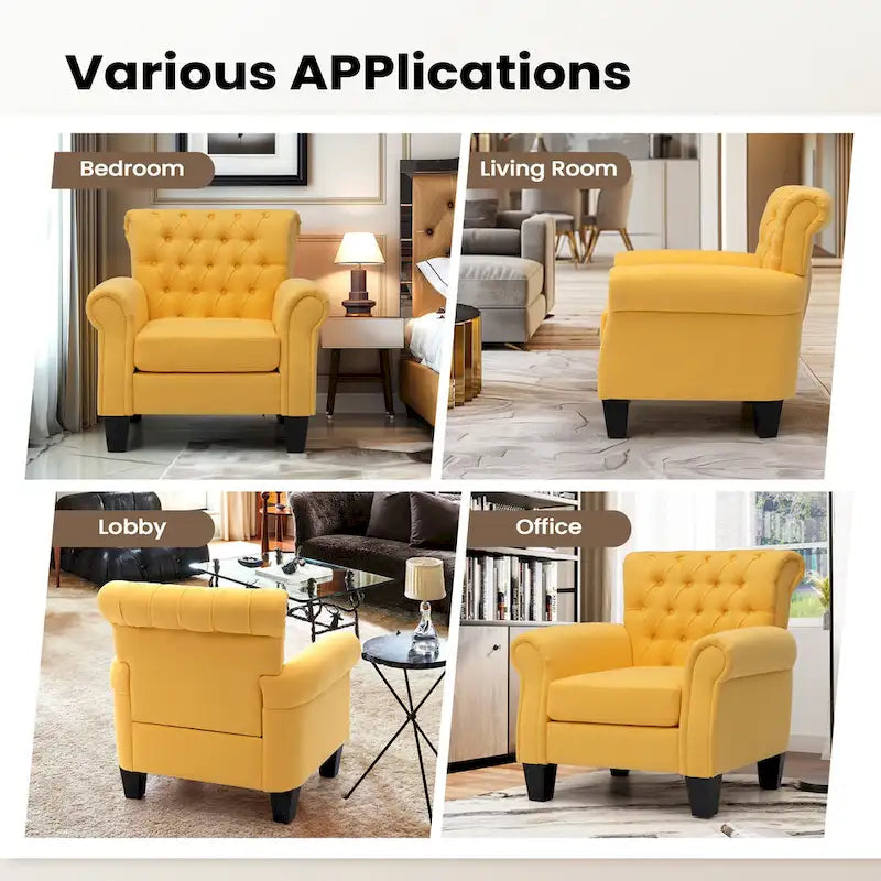 Pellebant Contemporary Club Armchair - Stylish Accent Chair for Living Room 5