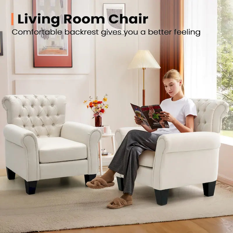 Pellebant Contemporary Club Armchair - Stylish Accent Chair for Living Room 18