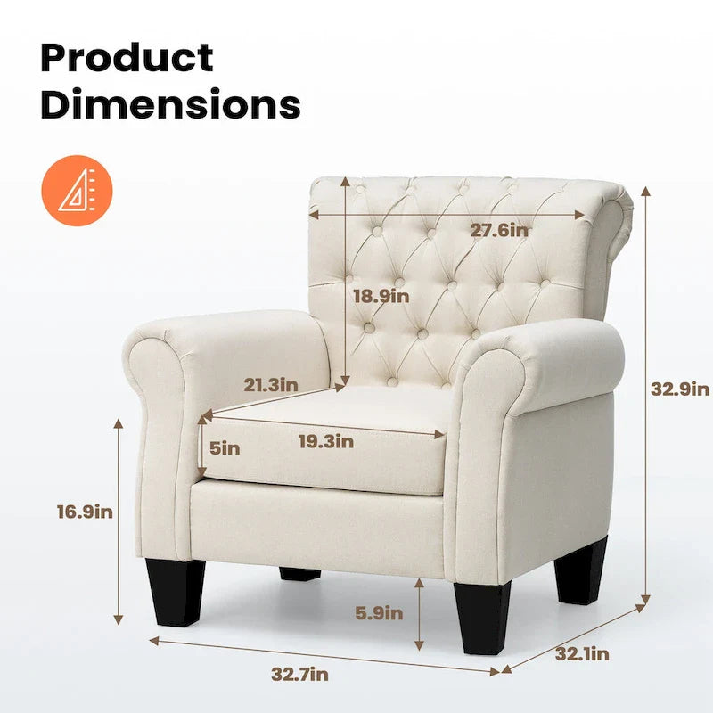 Pellebant Contemporary Club Armchair - Stylish Accent Chair for Living Room 20