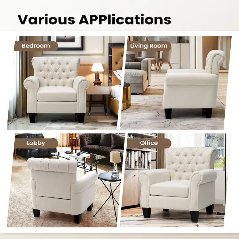 Pellebant Contemporary Club Armchair - Stylish Accent Chair for Living Room 21
