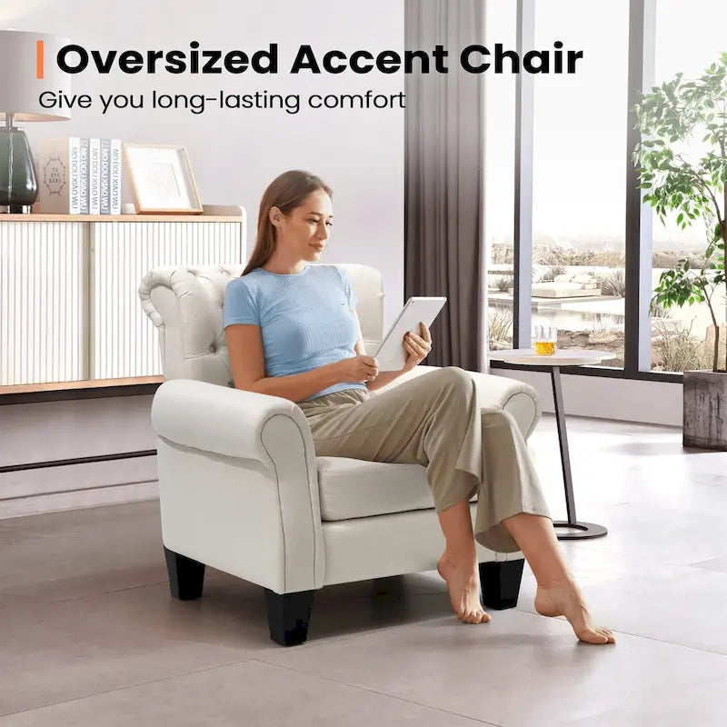 Pellebant Contemporary Club Armchair - Stylish Accent Chair for Living Room 24