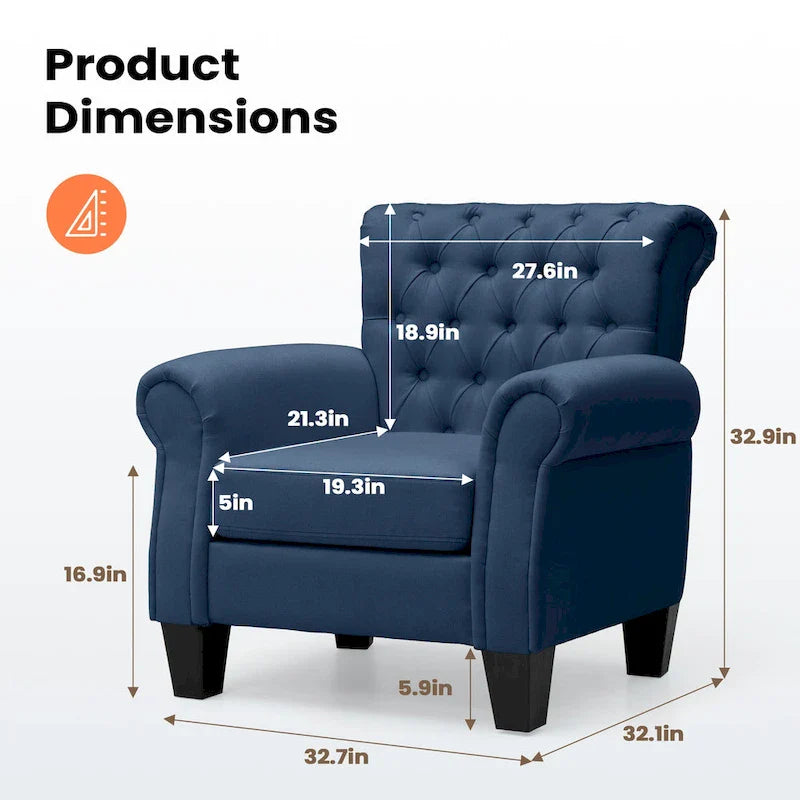 Pellebant Contemporary Club Armchair - Stylish Accent Chair for Living Room 33