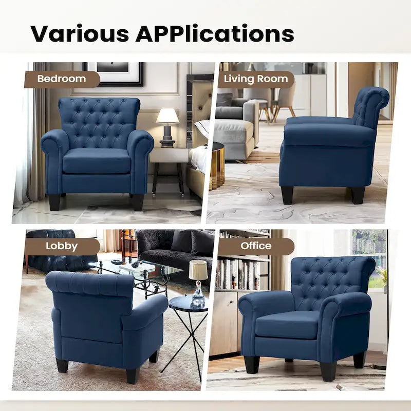 Pellebant Contemporary Club Armchair - Stylish Accent Chair for Living Room 34