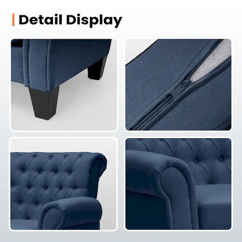 Pellebant Contemporary Club Armchair - Stylish Accent Chair for Living Room 35