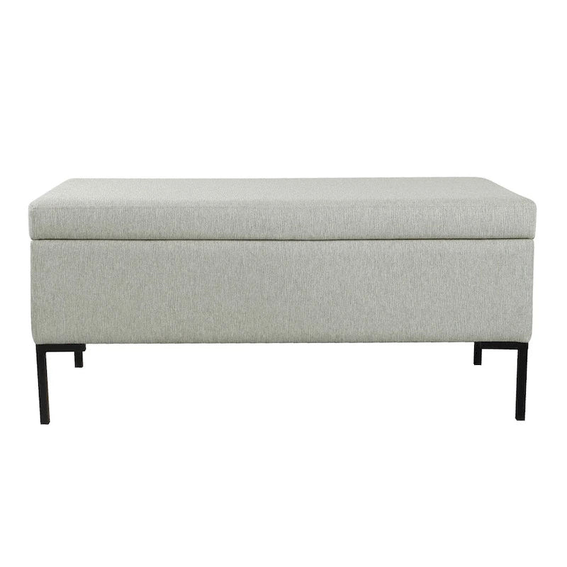 HomePop Metal-Leg Storage Bench 12