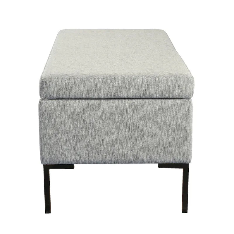 HomePop Metal-Leg Storage Bench 14